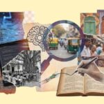 Meesho Case Study: How Social Commerce from Indian Homes Built One of Bharat’s Largest Marketplaces (2015–2025) A modern collage graphic on a transparent background featuring a split visual: digital circuit boards and neural networks merging with warm-toned images of rural Indian life, artisans, and traditional architecture, symbolizing the need for cultural context in AI adoption.