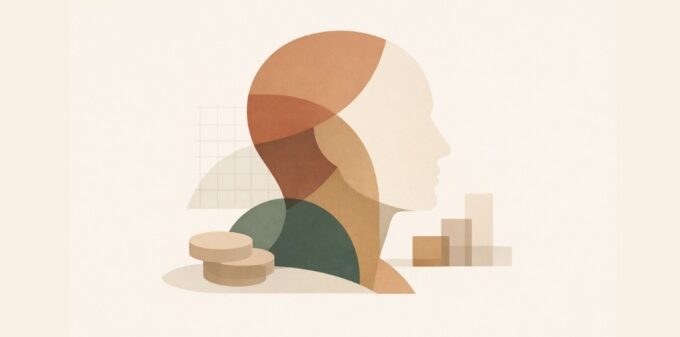 Abstract illustration representing founder psychology and delayed capital decision-making in Indian startups