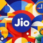 Sarvam AI Sovereign LLM: The Sovereign Voice & India’s Moat A vibrant, abstract illustration representing the JioMart quick commerce strategy, featuring the Jio logo, a delivery driver on a scooter, a clock, and a bag of fresh groceries against a colorful geometric background.