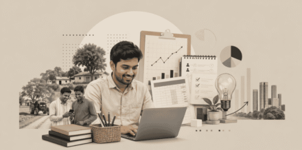 Bharat Builder’s Toolkit for rural entrepreneurs in India showing startup tools, planning, and growth across Tier 2 and Tier 3 markets