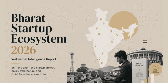 Bharat Startup Ecosystem 2026 — Webverbal Intelligence Report on Tier-2 and Tier-3 startup growth, policy architecture, and Quiet Founders across India
