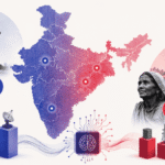 Infographic showing Bharat AI Readiness Index scores for Indian languages like Odia and Bhojpuri