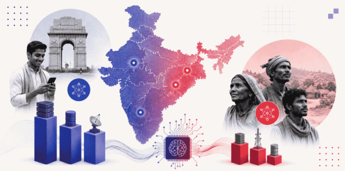 Beyond English-First: How to Build Vernacular AI Tools for Indian MSMEs Infographic showing Bharat AI Readiness Index scores for Indian languages like Odia and Bhojpuri