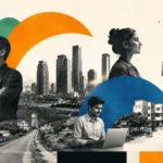 Why Trust Is Replacing Discounts in Consumer Behaviour in India Modern collage illustrating the Tier 2 startup ecosystem India with entrepreneurs, technology, AI, digital infrastructure, and emerging Bharat startup hubs.