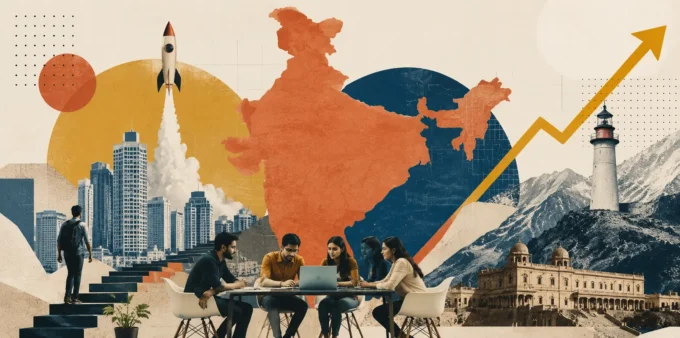 Startup ranking of states in India 2026 illustrated banner
