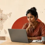 Bharat Startup Diagnostic Test female indian founder taking test of the startup survival assessment test