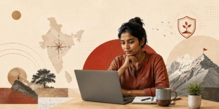 Startup Survival Test: A Bharat-specific lens female indian founder taking test of the startup survival assessment test