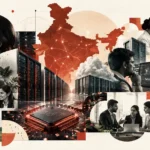 India Startup IPO 2026: Upcoming IPOs, IPO Pipeline, DRHPs, Valuations and What Founders and Investors Need to Know India AI economy 2026 collage showing AI startups, data centres, computing infrastructure and enterprise technology